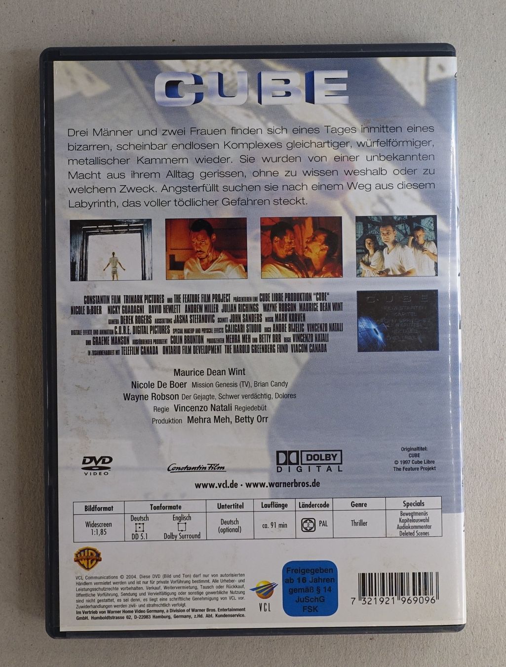 Tutti i DVDs: Cube - DVD mit Wayne Robson, Maurice Dean Wint – Usato da Sessa venduto da fraenklishop 1