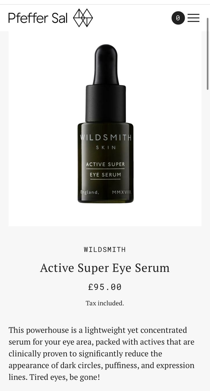 Cura del viso: Wildsmith Active Super Eye Serum - Neu & Ungeöffnet! – Nuovo e nell'imballaggio originale da Zürich venduto da deruja 2