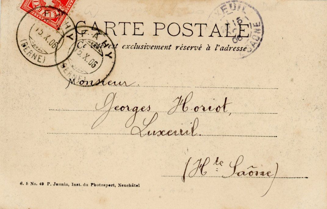 Cartoline postali: Champex  VS  et Dents du Midi      en  1 9 0 6 – Usato da Brig venduto da Valcards54 1