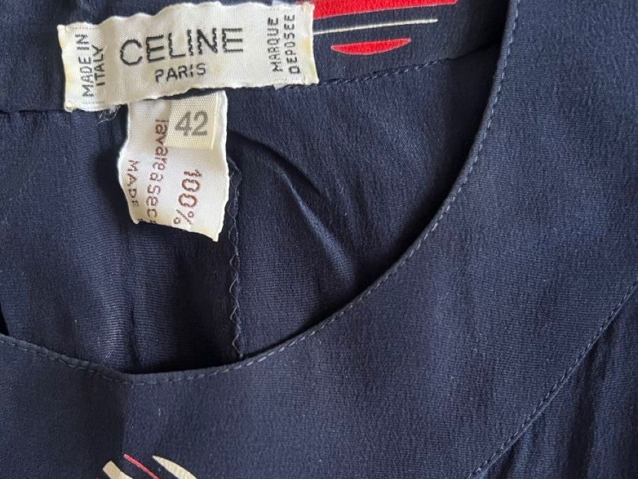 Celine Vestiti: Celine Paris Kleid 100% Seide Vintage – Usato da Zürich venduto da bonnuit 2