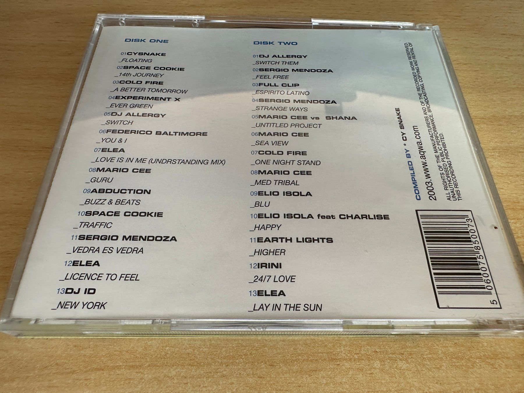 CDs: Various – White Label - Chill Out - 2 CD – Gebraucht aus Rikon im Tösstal von Alpenmutz 1
