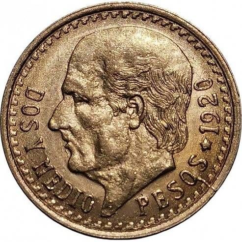 Tutti le monete: Mexiko 2½ Pesos, 1920  GOLD – Usato da Böbikon venduto da Mondi2 1