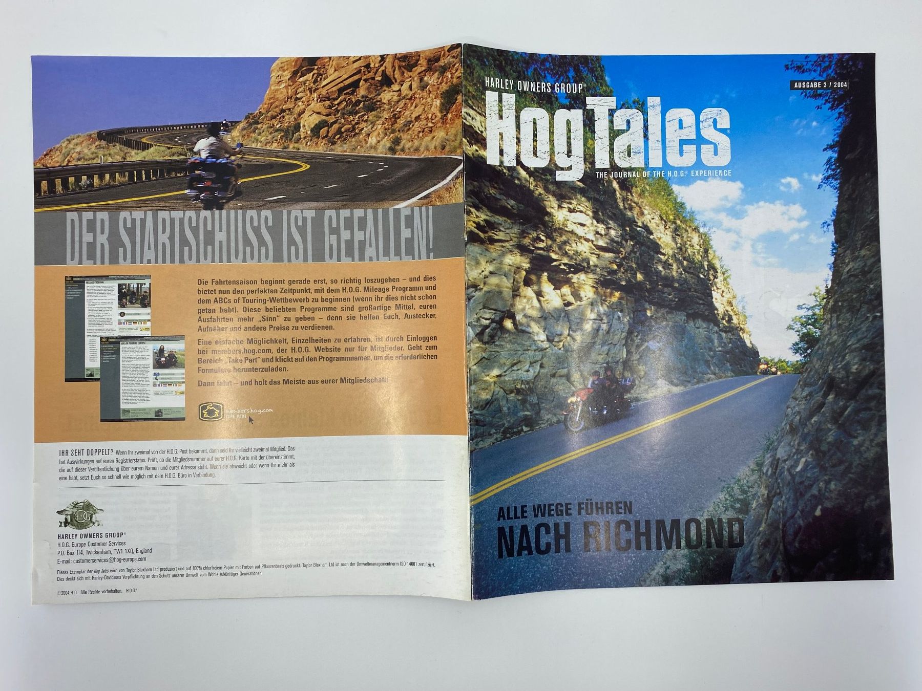 Riviste & Magazine: Harley Owners Group HOG Magazine  HogTailes 2003 - 2004 – Usato da Langwiesen venduto da Restposten-24 3