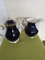 Kaffee und Wasserkrug Kobalt Reichenbach