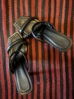 Jimmy Choo Black Leather Heeled Sandals - Size 38.5