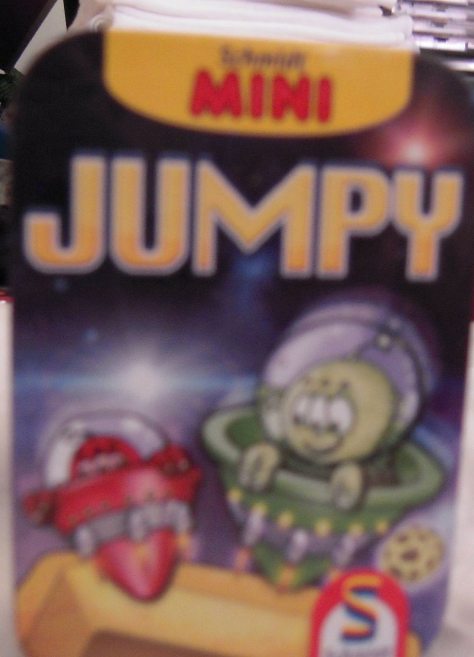Giochi: Reisespiel der Firma Schmidt Mini, Metalldose, Jumpy – Usato da Heimberg venduto da Rockenrol