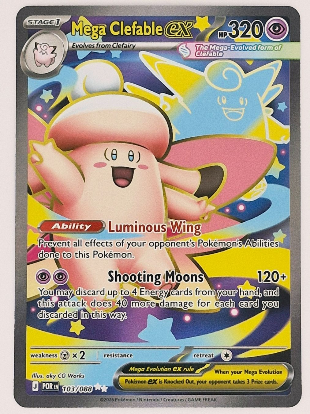 Pokémon Carte collezionabili: Mega Clefable EX / Mega Pixi EX / Perfect Order / POR 103 – Nuovo (secondo la descrizione) da Arni AG venduto da PokemonCardsStore