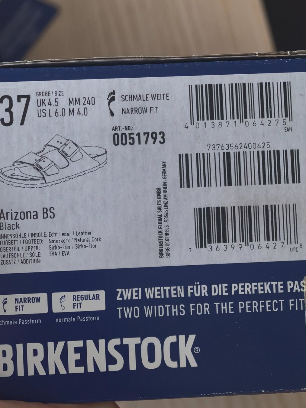Birkenstock Scarpe da donna: Birkenstock Arizona Schwarz – Nuovo e nell'imballaggio originale da Bad Ragaz venduto da AKahlon 3