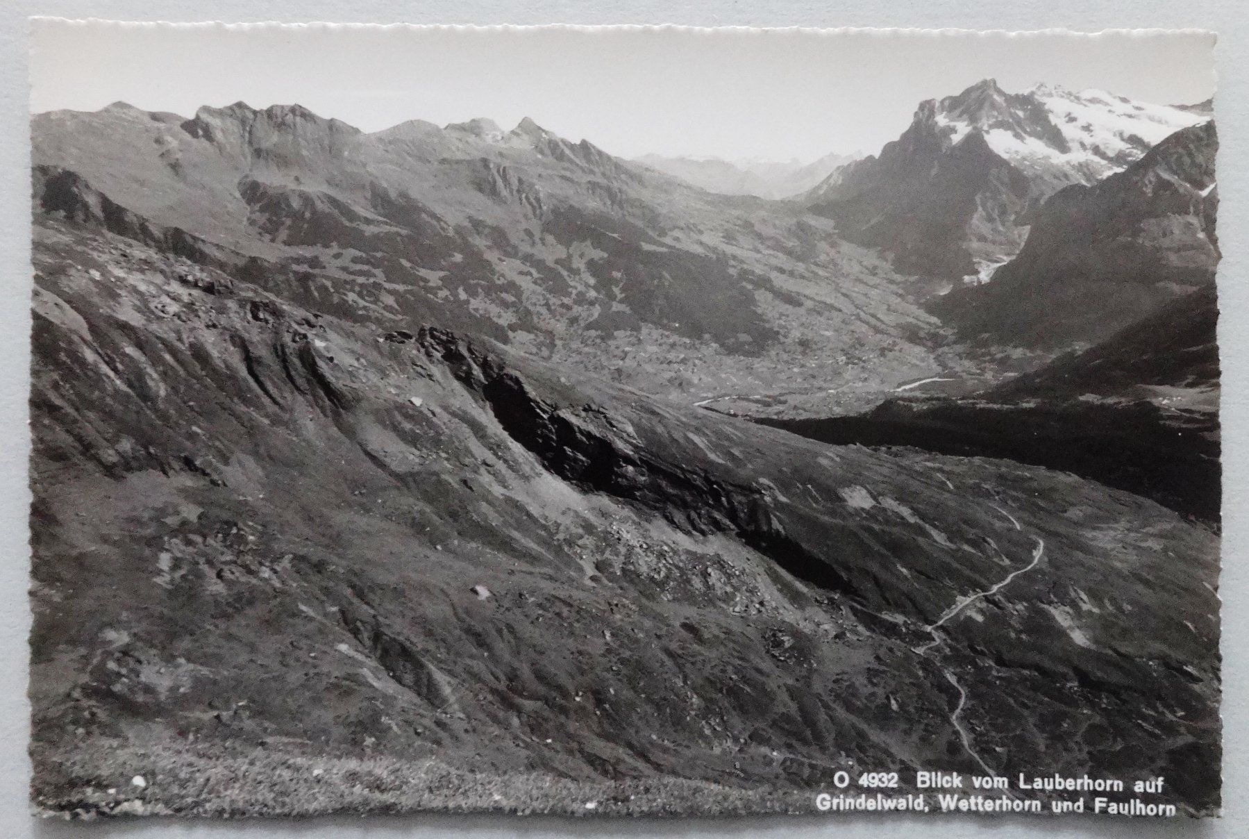 Cartoline postali: Blick vom Lauberhorn auf Grindelwald – Usato da Fétigny venduto da Billy2miny