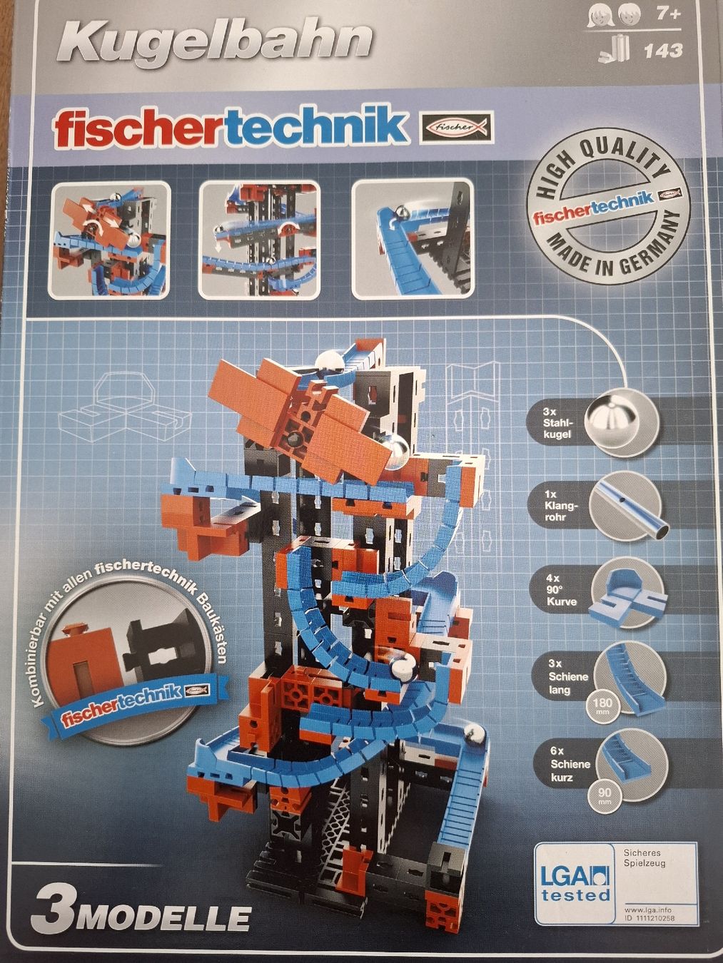 Fischer Kit di costruzioni: fischertechnik Kugelbahn Dynamic XL mit OVP-Zubehör – Nuovo (secondo la descrizione) da Brunnen venduto da Fasan72 2