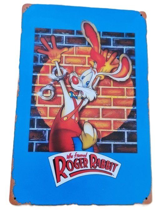 Insegne: ROGER RABBIT - Blechschild  (neu/OVP) – Nuovo e nell'imballaggio originale da Wilen b. Wollerau venduto da morethanmusic