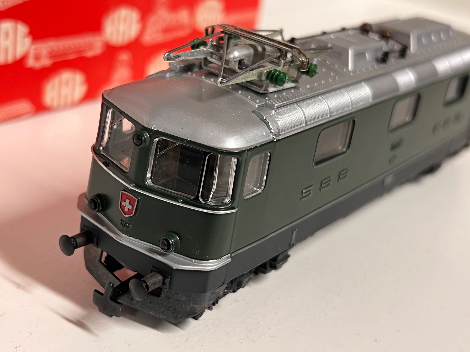 Hag Modellini di ferrovie: Hag Nr. 161 Re 4/4lI SBB DC Digital H0 – Usato da Geroldswil venduto da TopTrain54 1