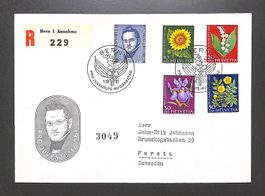 1961 FDC Pro Juventute Ersttagsbrief als Einschreiben