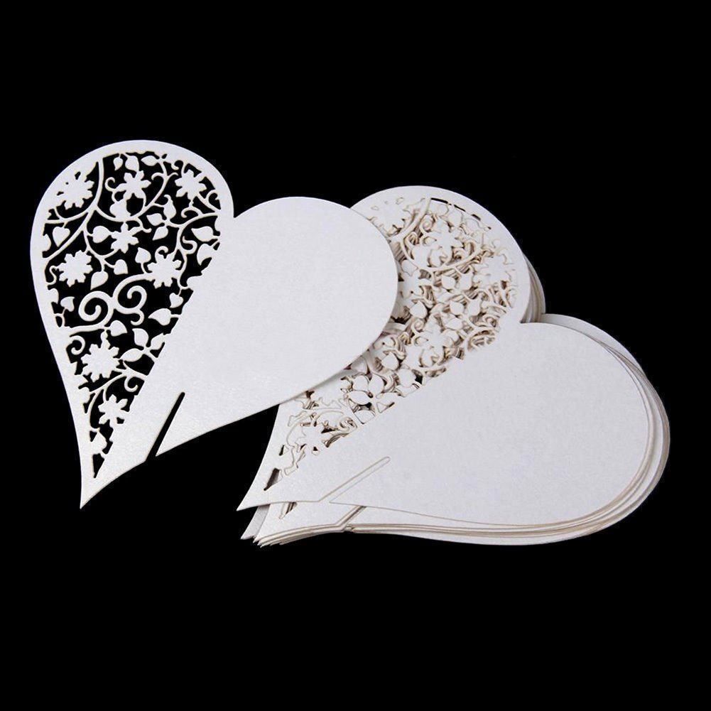 Karten: 10 x Hochzeit Platzkarten Namenskarten A – Neu und originalverpackt aus Pfäffikon SZ von ANNAPURNA8091