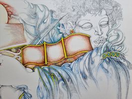 GIULIANO PINI LITHOGRAPHIE SIGNIERT  KÜNSTLERPROBE