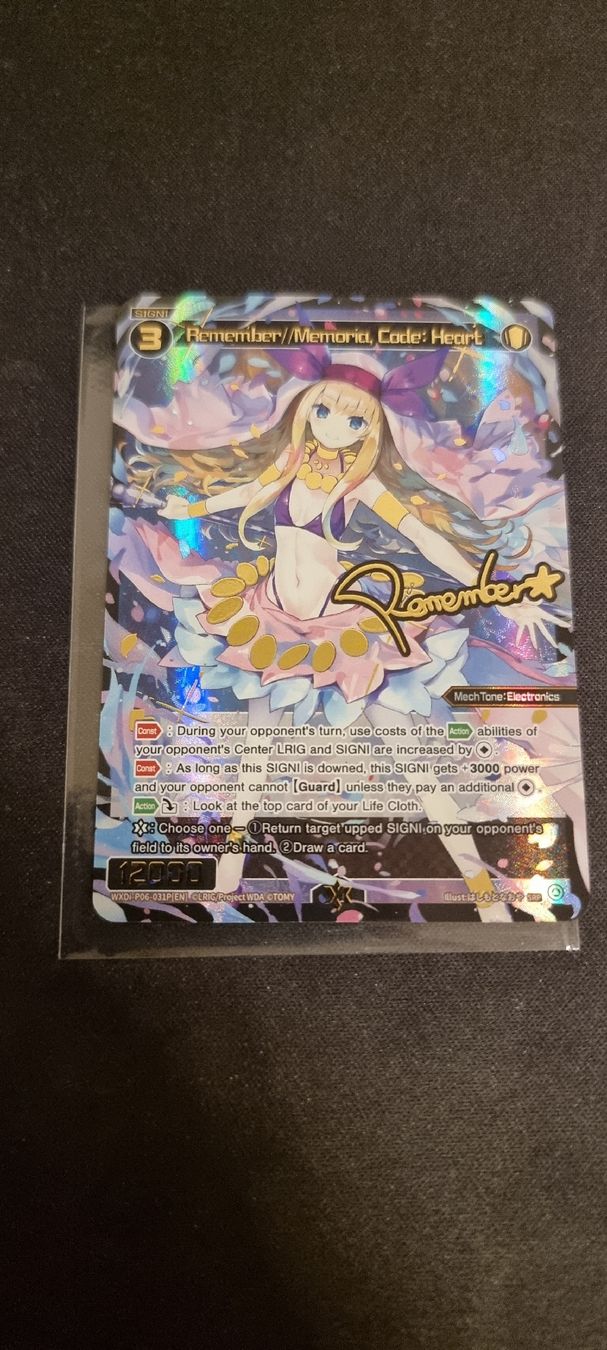 Cartoline: Wixoss - P06, Remember/ Memoria Code: Heart SRP – Nuovo (secondo la descrizione) da Mellingen venduto da Nowl
