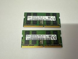 2x 16GB  Rigel, PC4-2666V, SK Hynix