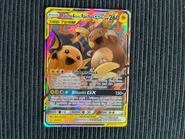 Pokemon Raichu & Raichu GX Unified Minds Near Mint