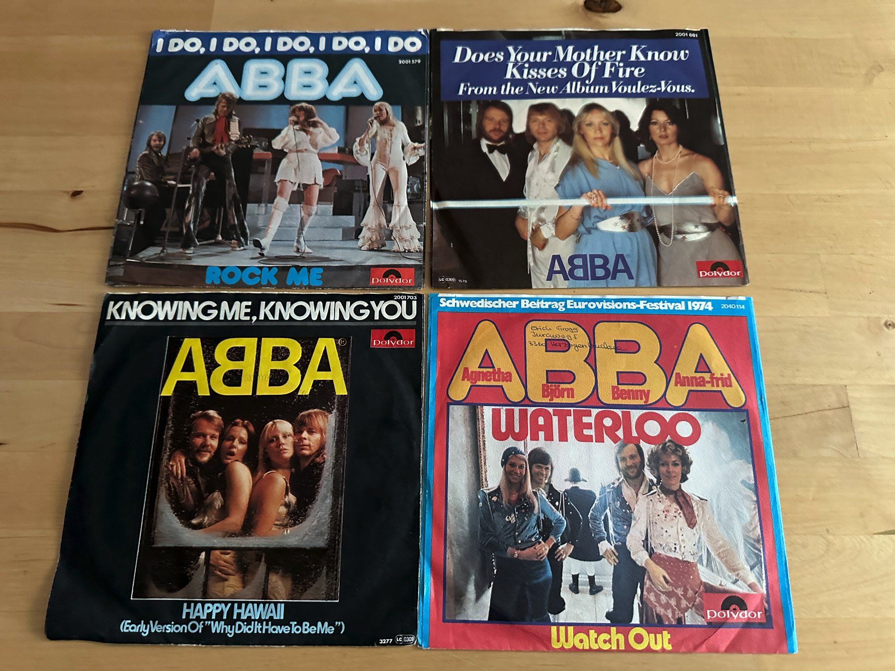 ABBA tolle Single Sammlung rare Schweiz Pressungen Kult Top (Gebraucht ...
