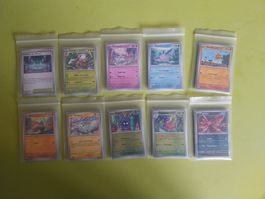 Lotto di 100 carte Pokémon varie in bustine, usato