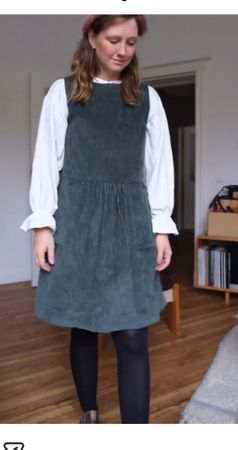 OAT AVA Kleid Cord petrolgrün / L NEU