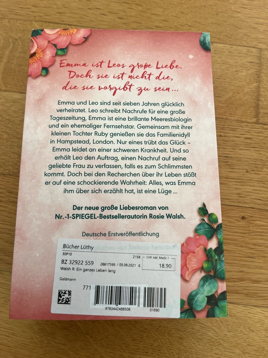 Libri: Rosie Walsh - Ein ganzes Leben lang - Roman – Usato da Auenstein venduto da DailyFinds 1
