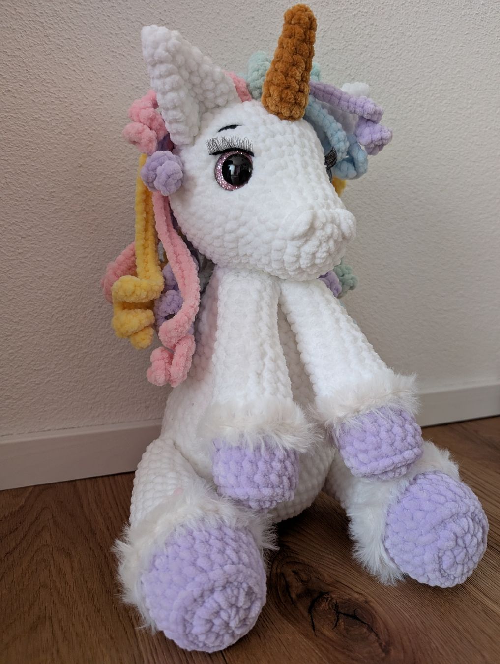 Spielzeuge: Amigurumi sitzendes Einhorn 31cm – Neu (gemäss Beschreibung) aus Beromünster von Shelly9296 2