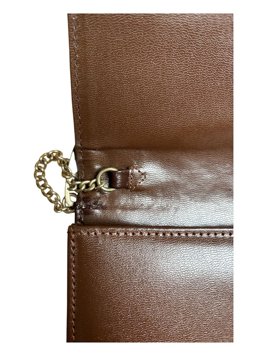 Taschen für Damen: Vintage Brown Patchwork Leather Clutch – Gebraucht aus Regensdorf von heg_h8cq 8