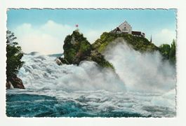 Ansichtskarte Rheinfall mit Schloss Laufen 16.07.2012