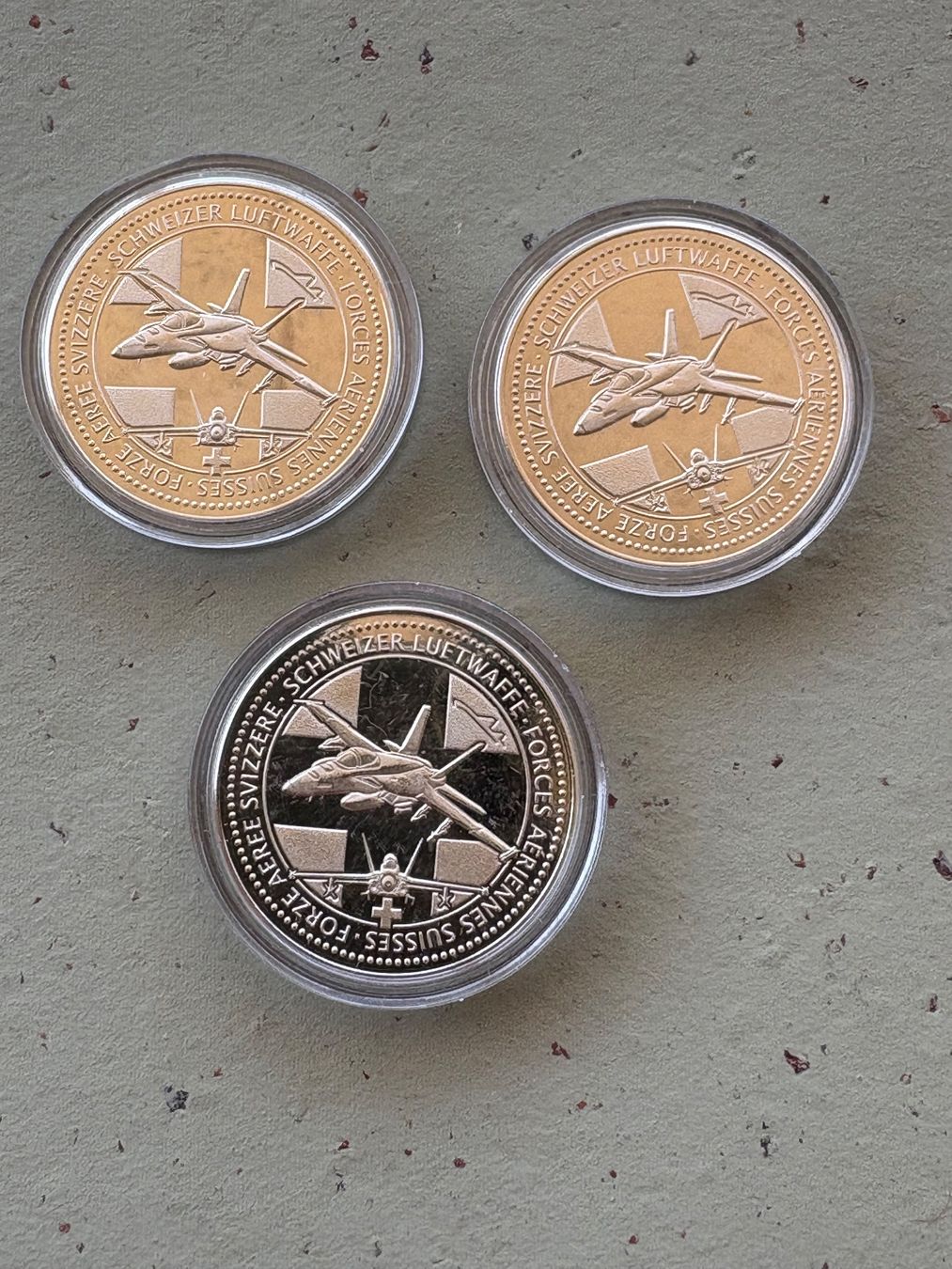 Medaillen: Schweizer Luftwaffe 3x Medaillen – Neu (gemäss Beschreibung) aus Zürich von mysilvercoin 1