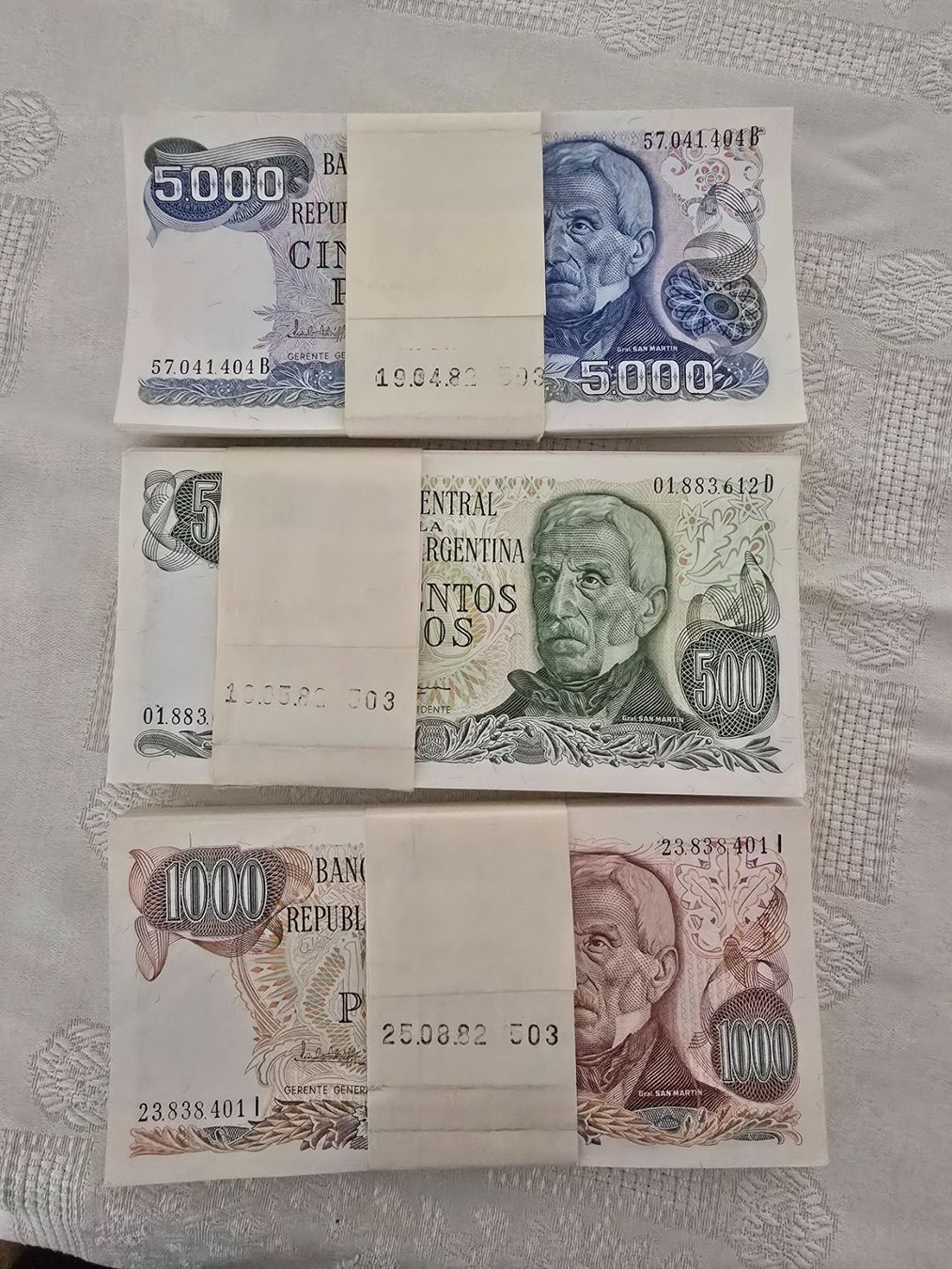 Billets de banque: Argentinien - Banknoten – Neuf (Voir description) à Nänikon par dbk_wp59 3