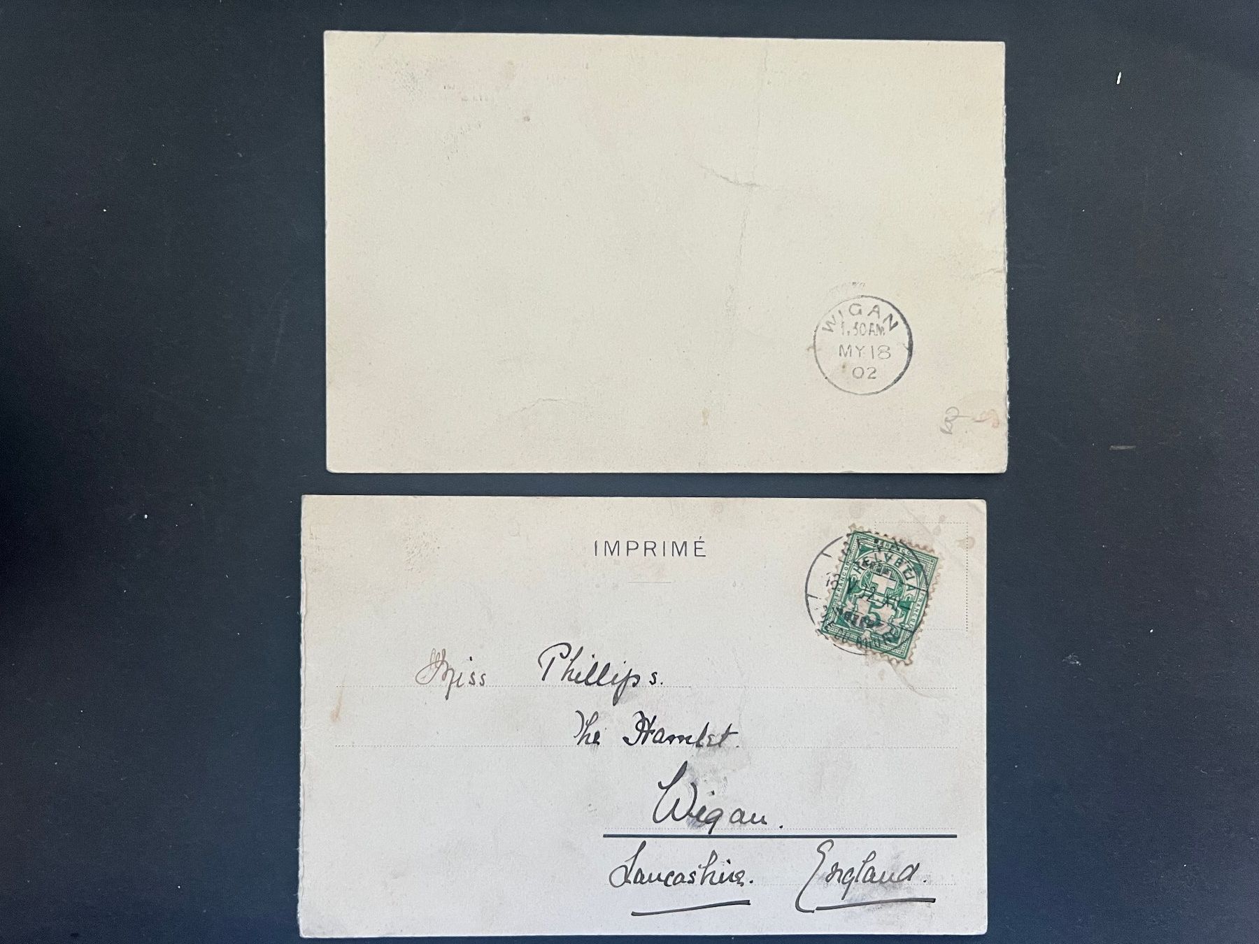 Cartoline postali: 2 x Ansichtskarten Chamonix 1912 Mont Blanc  (M156) – Usato da Hinwil venduto da Sidi4 1