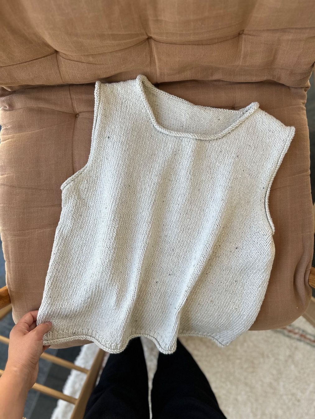 Top: Handgestrickter Pullunder oder Top – Nuovo (secondo la descrizione) da Ormalingen venduto da nude.knits 7