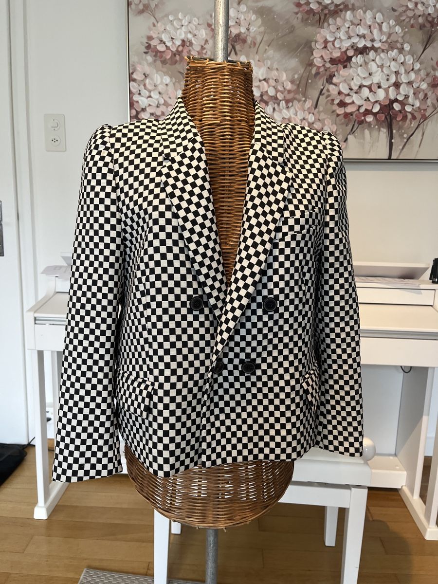 Giacche: Schicker Blazer, Schachbrettmuster, S – Usato da Solothurn venduto da Bobesch08