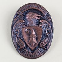 Plakette 60 Jahre Jugendfestverein Spalenkämmerli Basel 1922