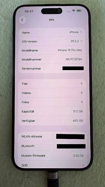 Apple Handys / Smartphones: iPhone 15 Pro Max 512GB Black Titanium – Gebraucht aus Zürich von hotsaucenzuerich 3