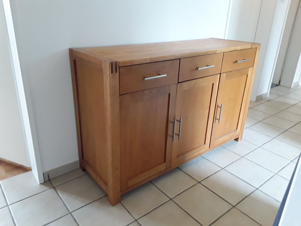 Modernes Sideboard In Eiche Grün - Anrichte Kommode Für Wohnzimmer & Esszimmer