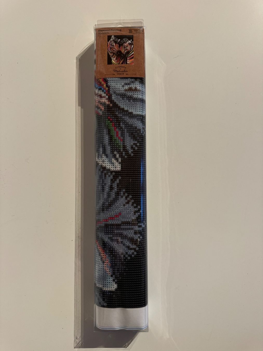 Kit bricolage: Diamond Painting leuchtende Zebra – Nuovo e nell'imballaggio originale da Grosswangen venduto da Second_hand_paradise 1