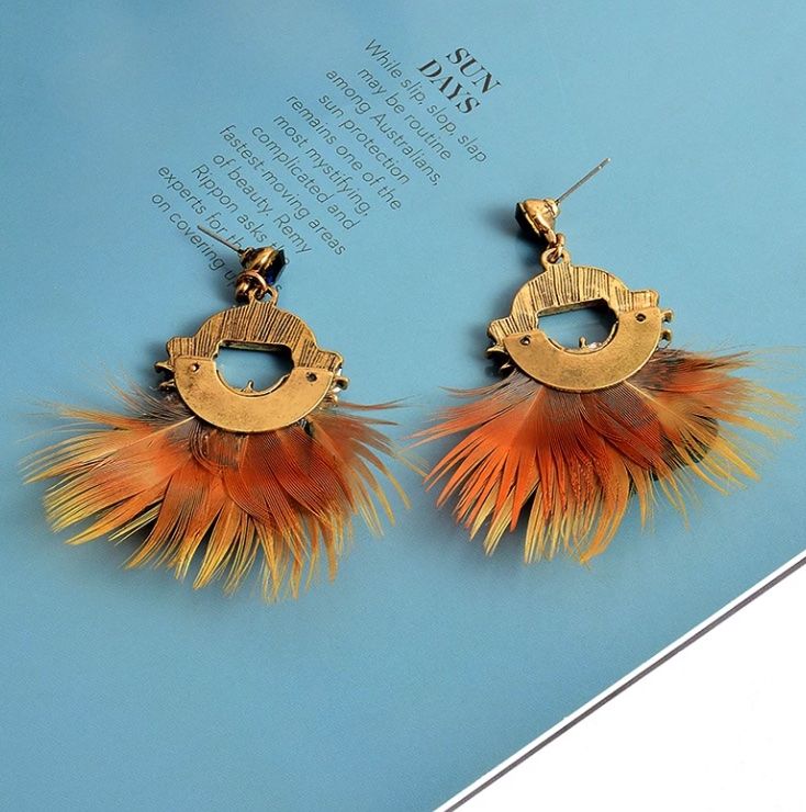 Orecchini pendenti & Orecchini a lobo: Elegante Feder-Ohrringe – Nuovo (secondo la descrizione) da Oberkirch LU venduto da petitefashion 2