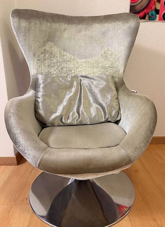 Poltrone: Fauteuil pivotant velours gris  – Usato da Martigny venduto da car_p5zv