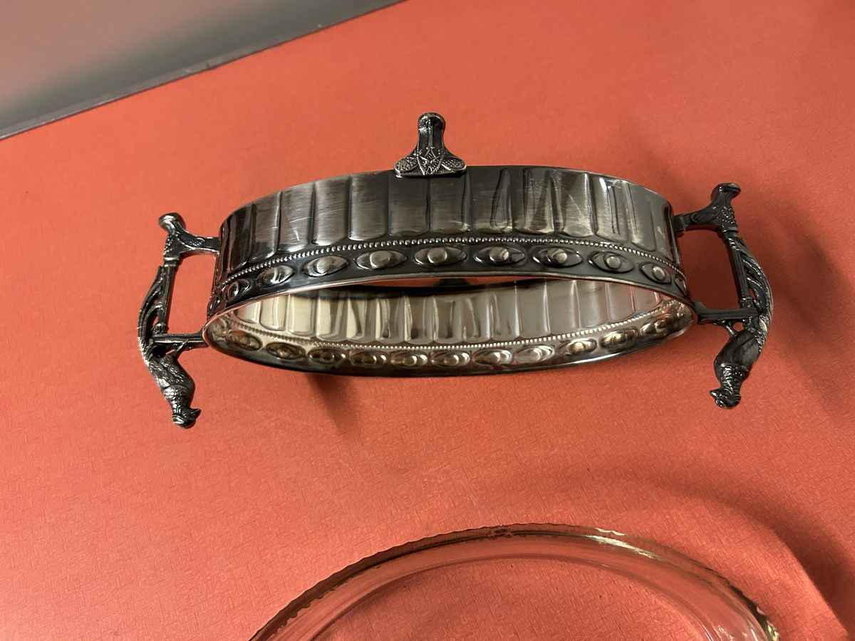 Schalen: Jugendstil Schale Glas/Silber,Versilbert ? Sehr elegant! – Gebraucht aus Lanzenhäusern von vic63 5