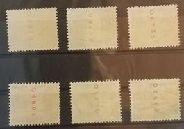 4144) 298RM-305 Rollenmarken Buchstebe O postfrisch Kt. 540