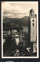 Lugano, Ortsansicht aus der Vogelschau