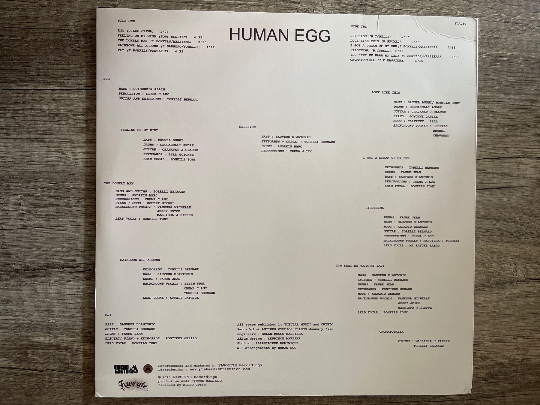 Vinyles: S1178/Human Egg – D'occasion à Frutigen par Philippe_jsp 1