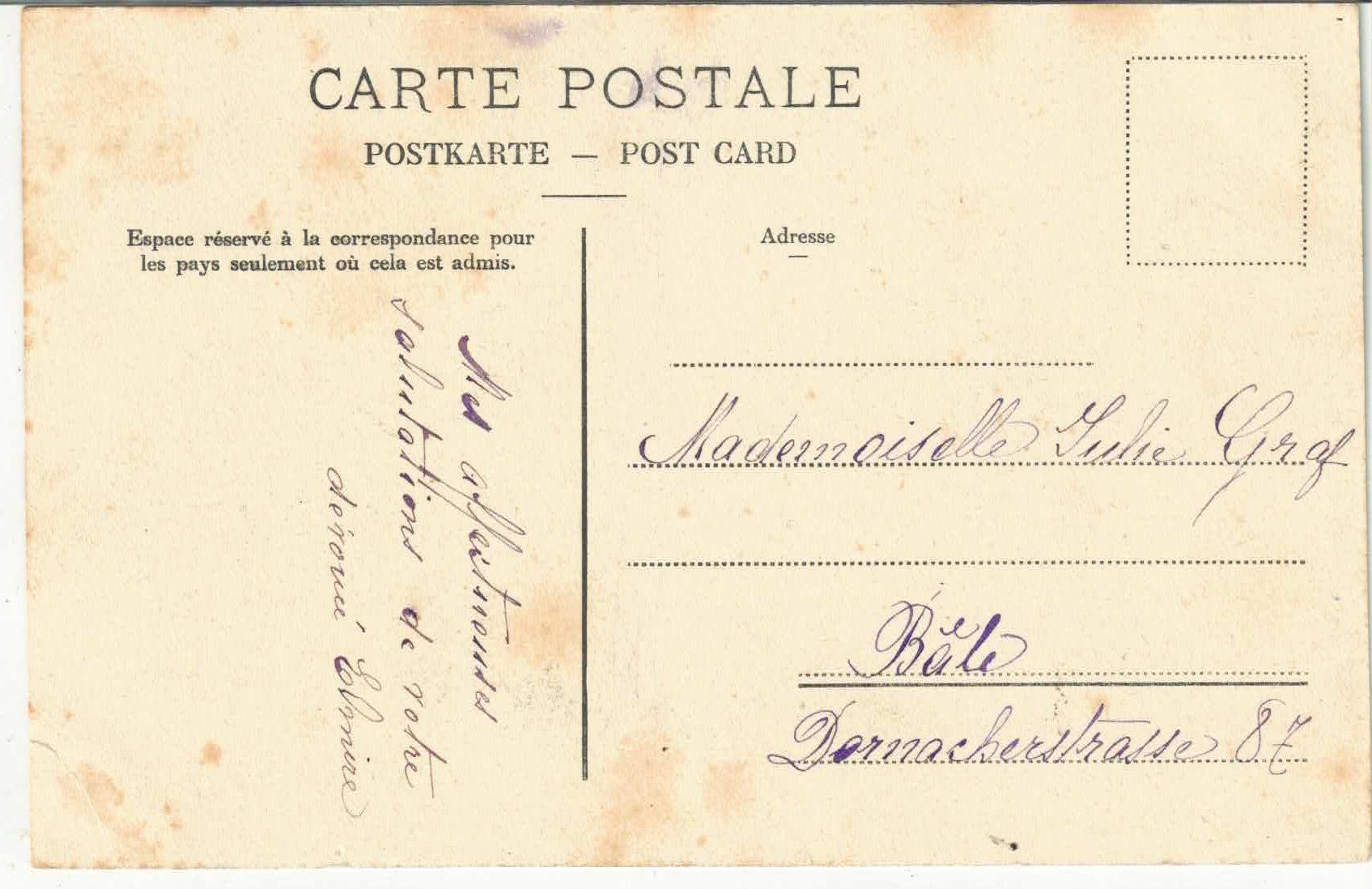 Cartoline postali: Cressier - Interieur du village - animee – Usato da Ettingen venduto da Kartenplanet 1
