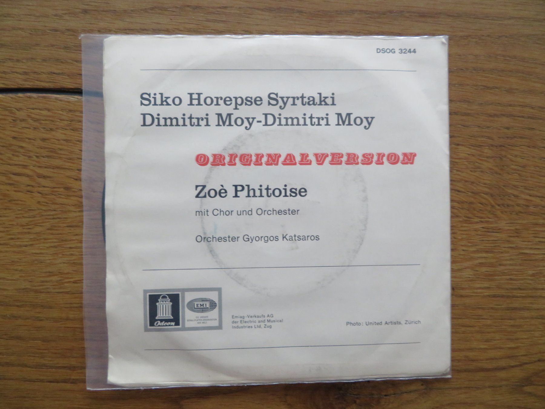 Schallplatten: Siko Horepse Syrtaki - Dimitri Moy, Single Schallplatte – Neu (gemäss Beschreibung) aus Zürich von max_cp5f 1