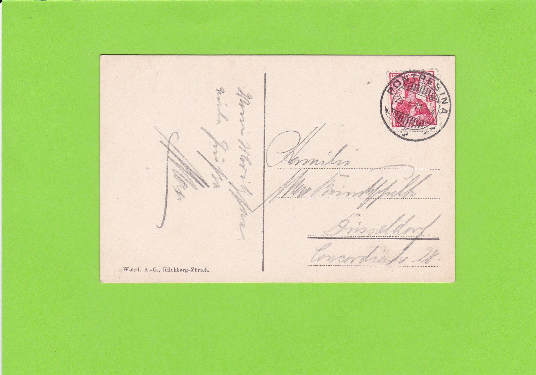 Cartoline postali: St. Moritzersee---1911 gelaufen – Usato da St. Peterzell venduto da neckertal 1