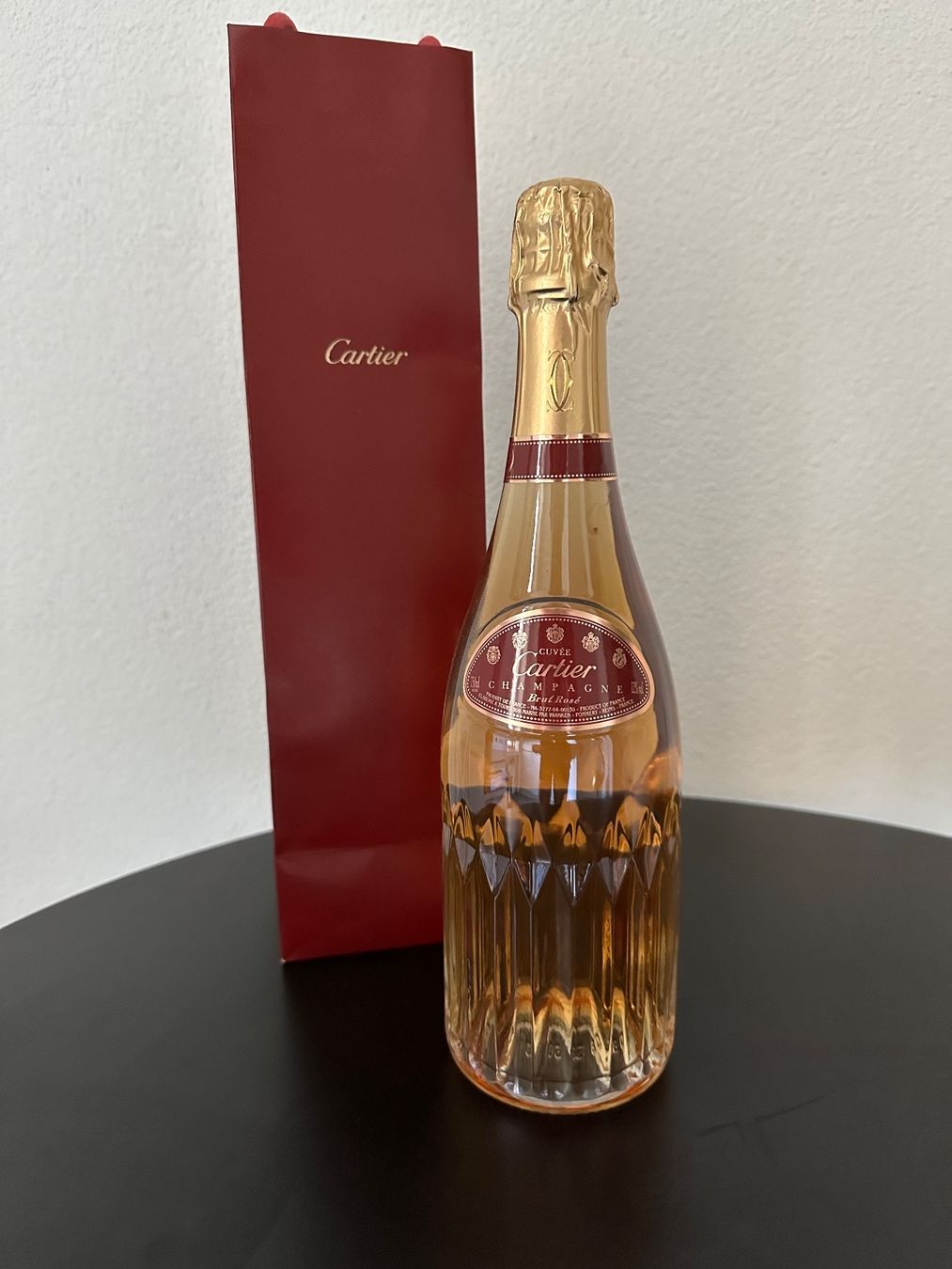 Louis Roederer Vino: Cartier Champagner Brut Rose – Nuovo e nell'imballaggio originale da Zürich venduto da kiflicaodcokolade