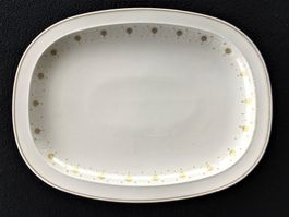 Porzellan Schale oval 35 cm Langenthal Château Dekor Gold