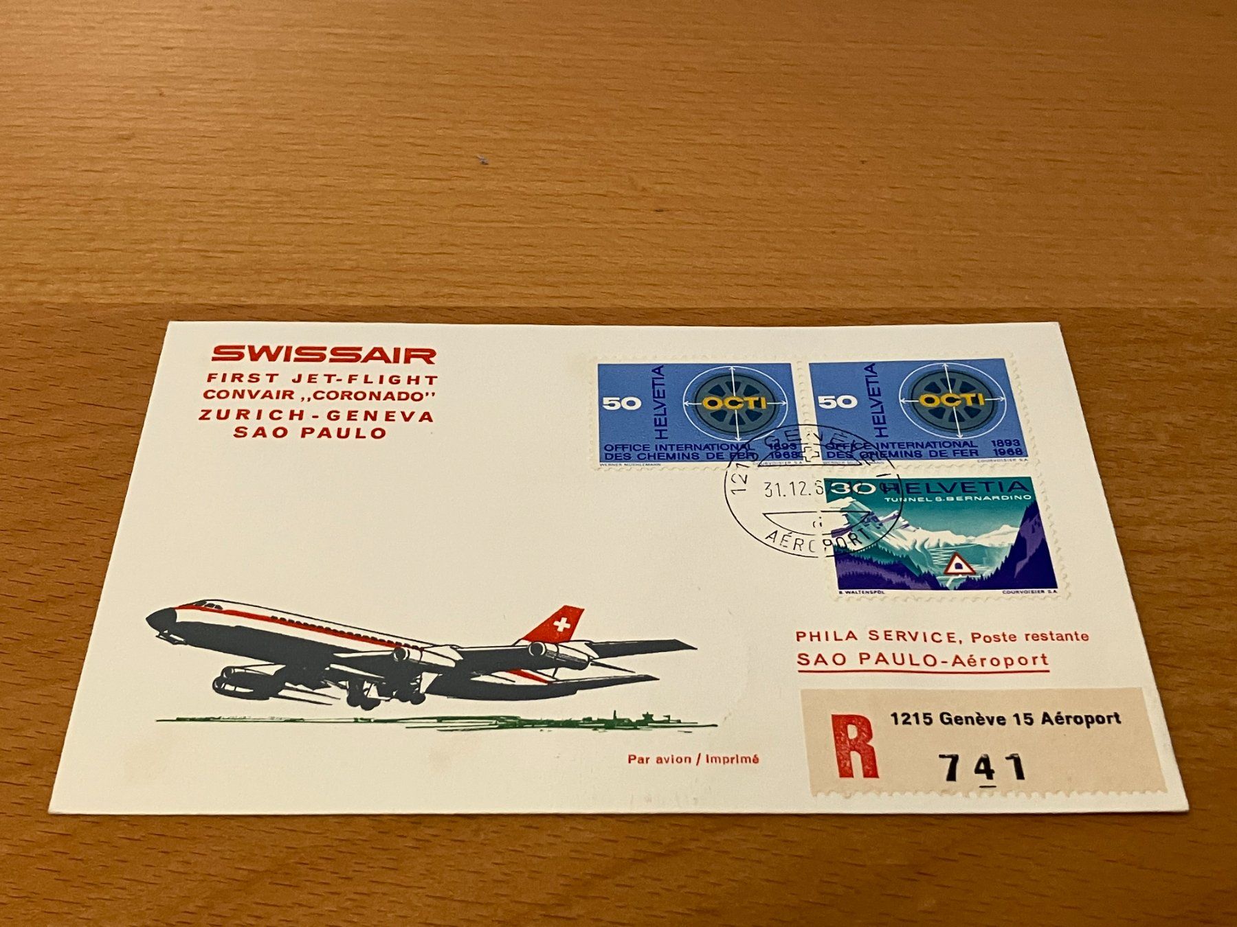 Tutti i francobolli: Swissair Einschreiben – Usato da Koblenz venduto da mar_c2pj